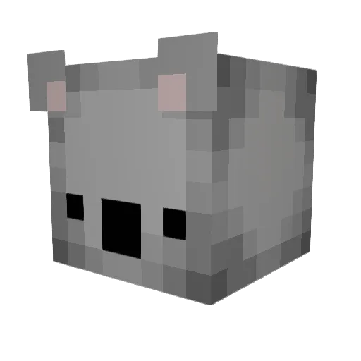 MRShiwie Minecraft avatar head, 3D render