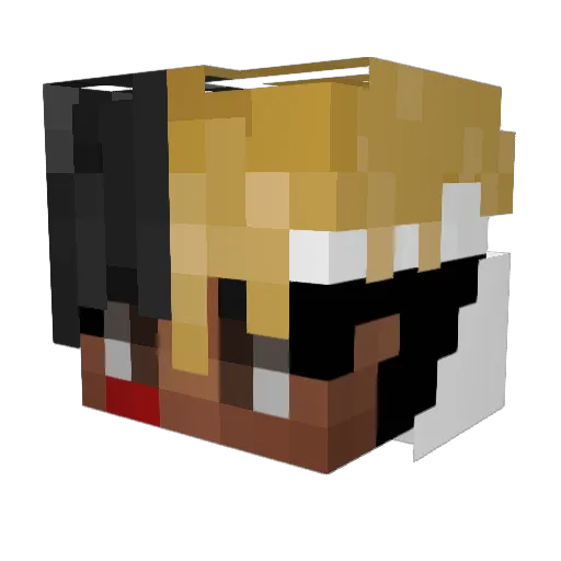 MRT0MA Minecraft avatar head, 3D render