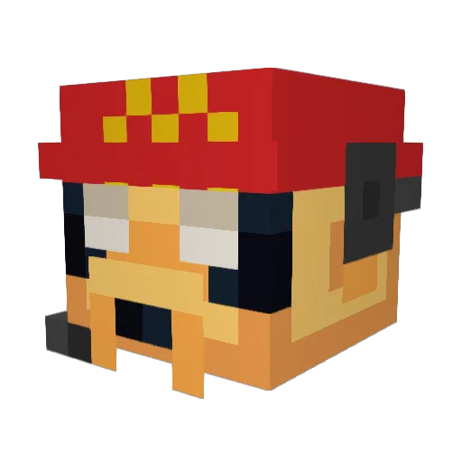 MRTOTSS Minecraft avatar head, 3D render
