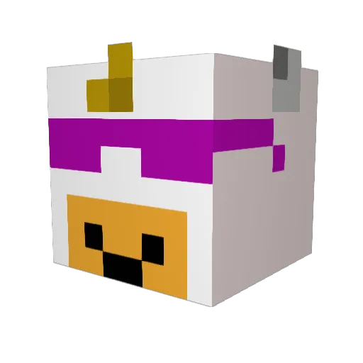 MRUNICORN116 Minecraft avatar head, 3D render