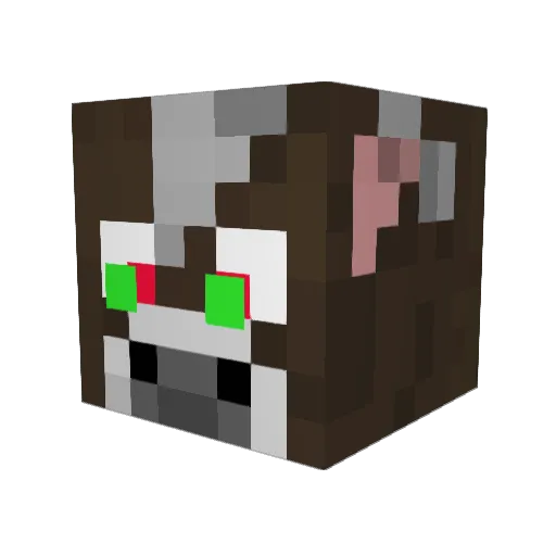 MRWAFFEL Minecraft avatar head, 3D render