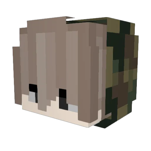 MRWOLFx Minecraft avatar head, 3D render