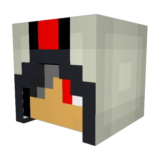MRWROCKS Minecraft avatar head, 3D render