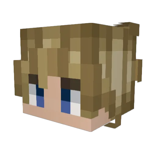 MRWolflezz Minecraft avatar head, 3D render