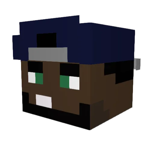 MRX_FERCH Minecraft avatar head, 3D render