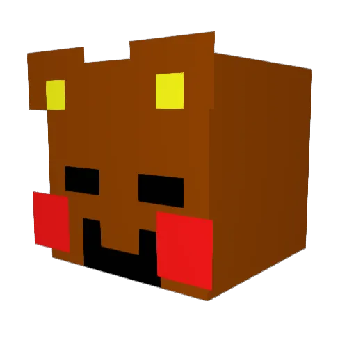 MRYENDOUGH Minecraft avatar head, 3D render