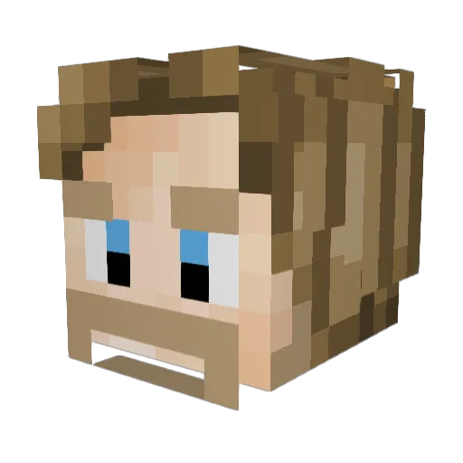 MRZ99 Minecraft avatar head, 3D render
