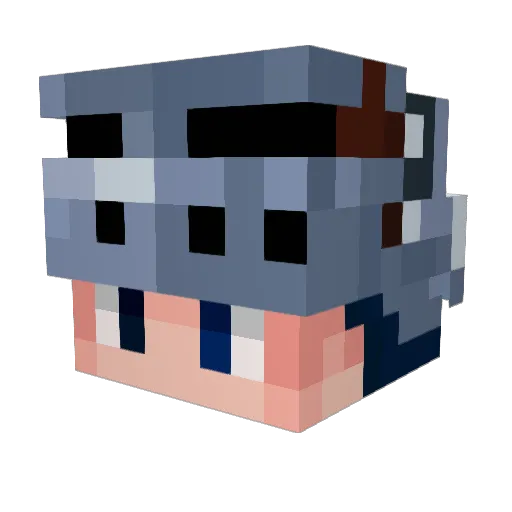 MRZuzula Minecraft avatar head, 3D render