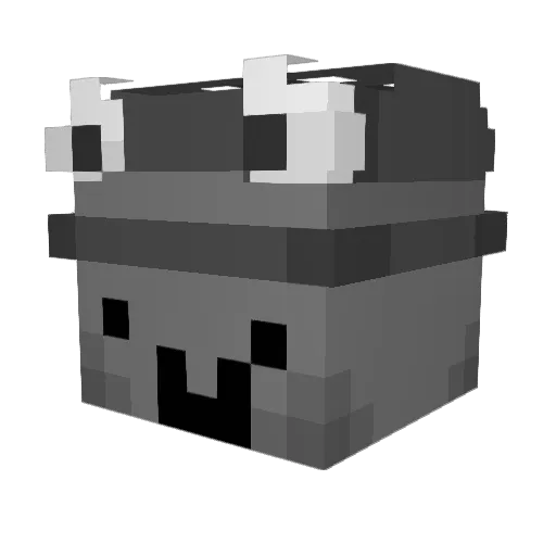 MR_Asian41 Minecraft avatar head, 3D render