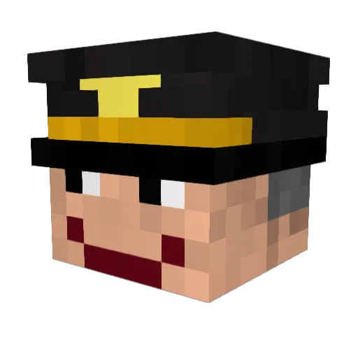 MR_BAILEY Minecraft avatar head, 3D render