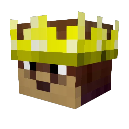 MR_BLOCK_MC Minecraft avatar head, 3D render