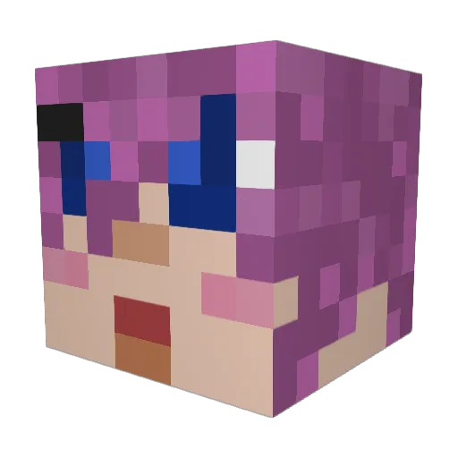 MR_BUHO Minecraft avatar head, 3D render