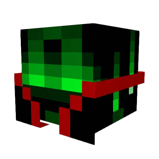 MR_Buffed_ Minecraft avatar head, 3D render