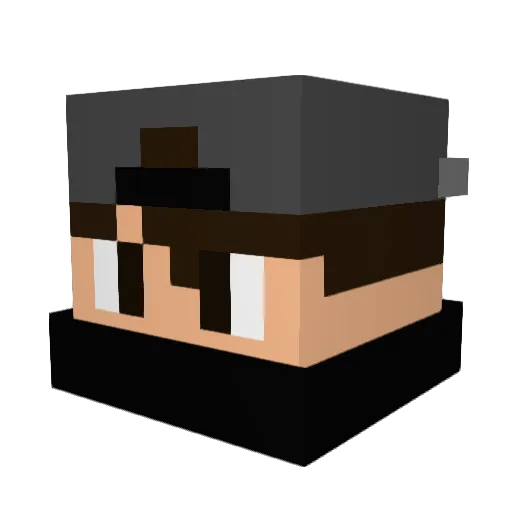 MR_CH1CO Minecraft avatar head, 3D render