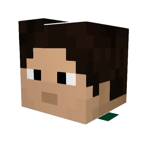 MR_Dline Minecraft avatar head, 3D render