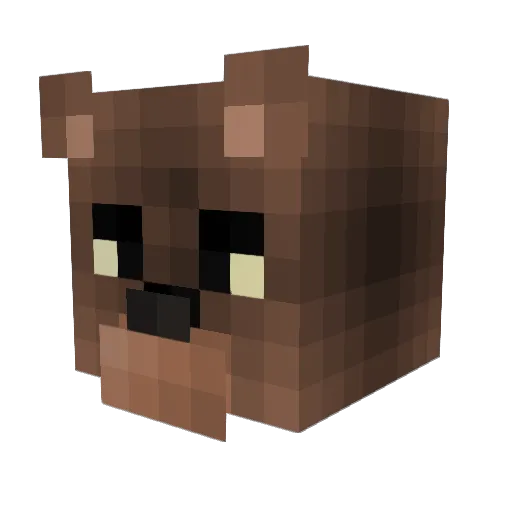 MR_E_195 Minecraft avatar head, 3D render