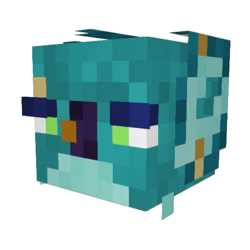 MR_I3LUE Minecraft avatar head, 3D render