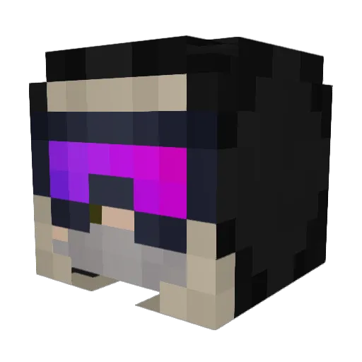 MR_MAX_65 Minecraft avatar head, 3D render