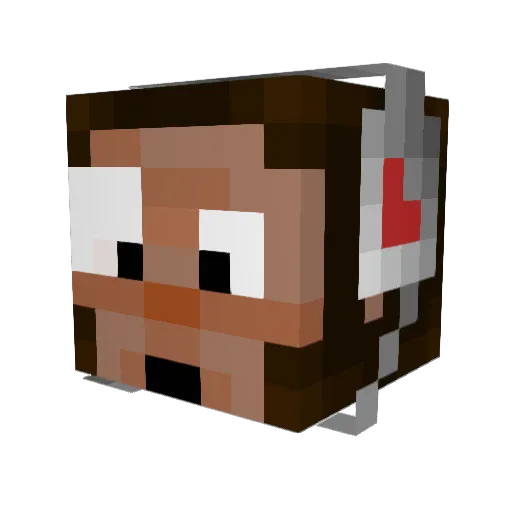 MR_MIGG Minecraft avatar head, 3D render
