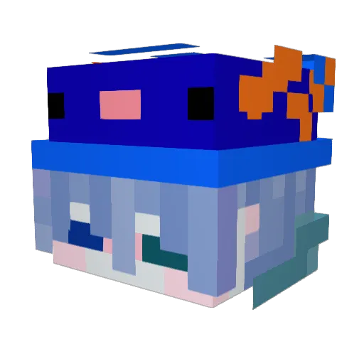 MR_MR_MOMO Minecraft avatar head, 3D render