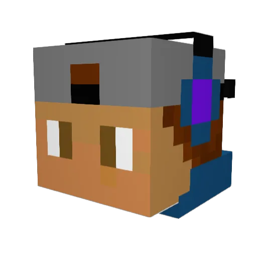 MR_Make00 Minecraft avatar head, 3D render