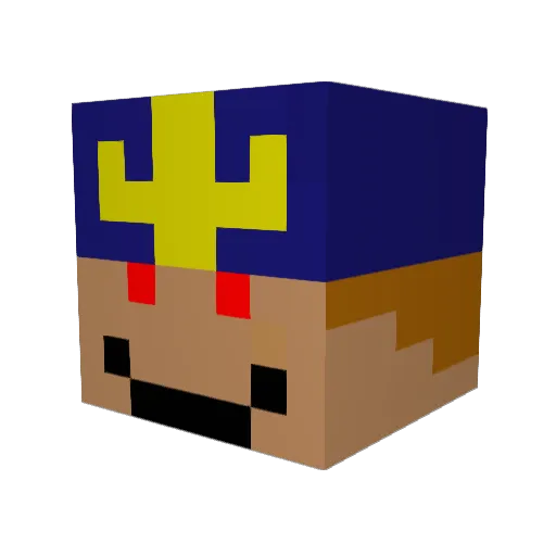 MR_Odious Minecraft avatar head, 3D render