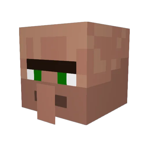 MR_PimPim Minecraft avatar head, 3D render