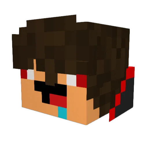 MR_PlE Minecraft avatar head, 3D render