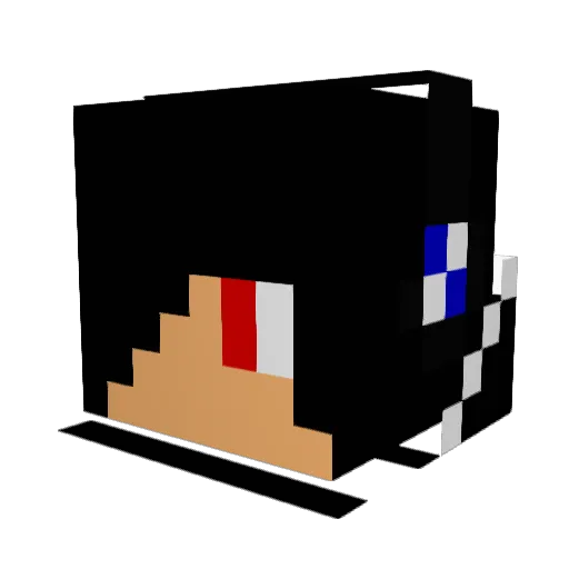 MR_Q128 Minecraft avatar head, 3D render