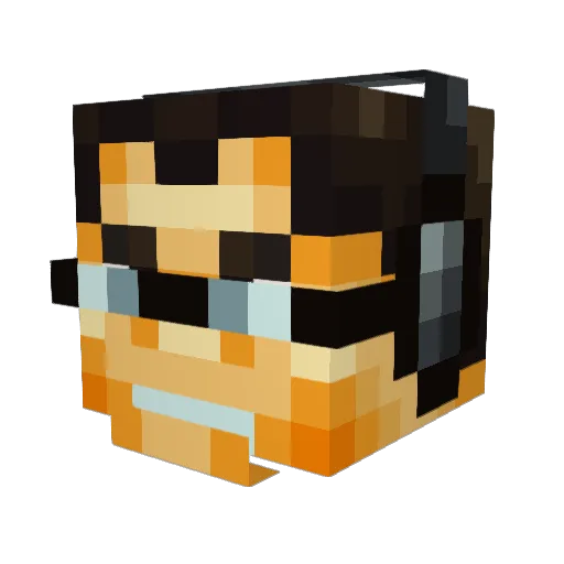 MR_SOLOS Minecraft avatar head, 3D render