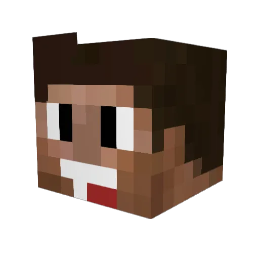 MR_TAC Minecraft avatar head, 3D render