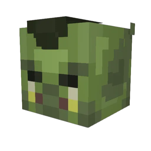 MR_Volition Minecraft avatar head, 3D render
