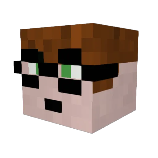 MR_WarHammer Minecraft avatar head, 3D render