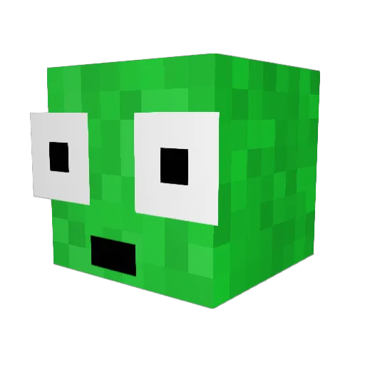 MR__PEAZ Minecraft avatar head, 3D render