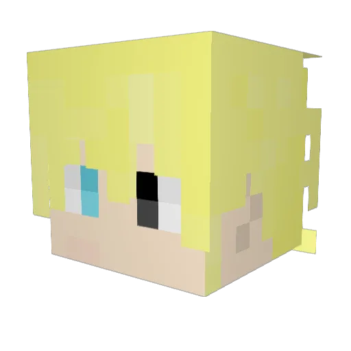 MR__lemon Minecraft avatar head, 3D render