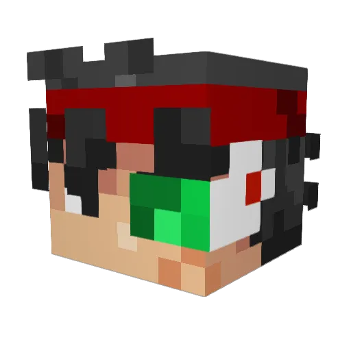 MR_brunoEA Minecraft avatar head, 3D render