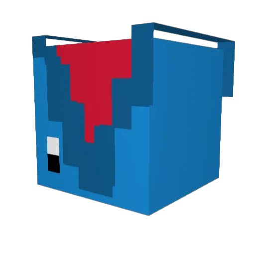MR_unknown_TTV Minecraft avatar head, 3D render