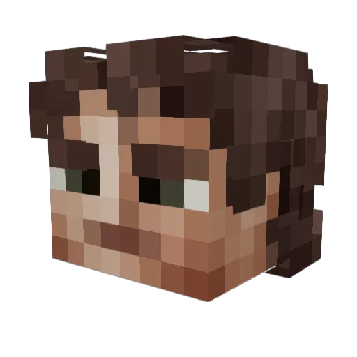 MRdimond Minecraft avatar head, 3D render