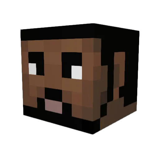 MRgame12341 Minecraft avatar head, 3D render