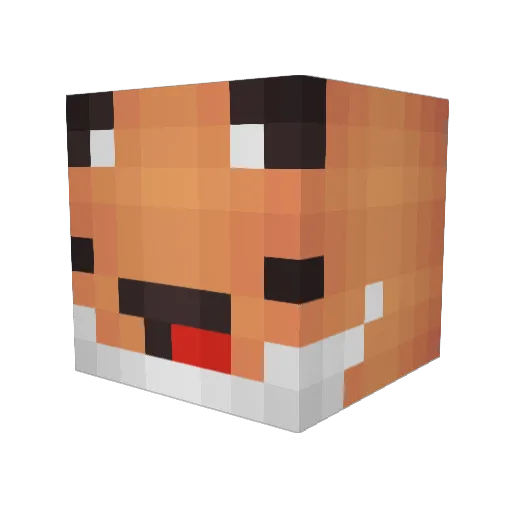 MRhunaa Minecraft avatar head, 3D render