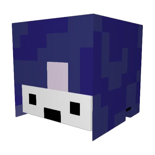 MRrehten Minecraft avatar head, 3D render
