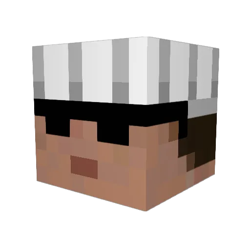 MRschmuck Minecraft avatar head, 3D render