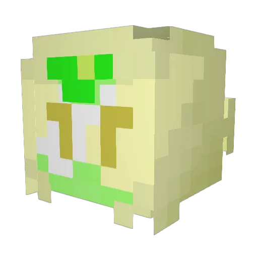 MRspring12 Minecraft avatar head, 3D render