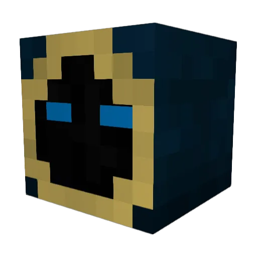 MRvalent Minecraft avatar head, 3D render