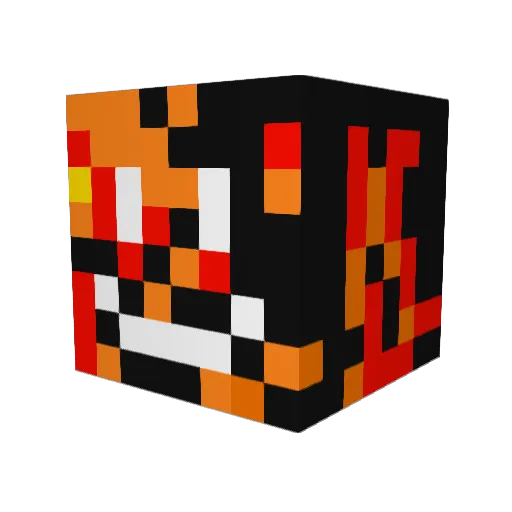 MRvasiliev Minecraft avatar head, 3D render