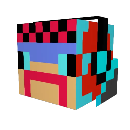 MRwaffles20082 Minecraft avatar head, 3D render