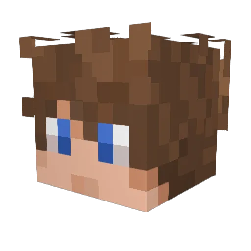 MRwillows Minecraft avatar head, 3D render