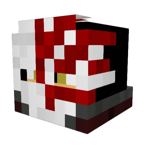 MRxINSANITY Minecraft avatar head, 3D render