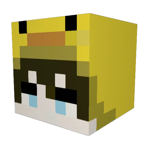 MRyusufTE Minecraft avatar head, 3D render