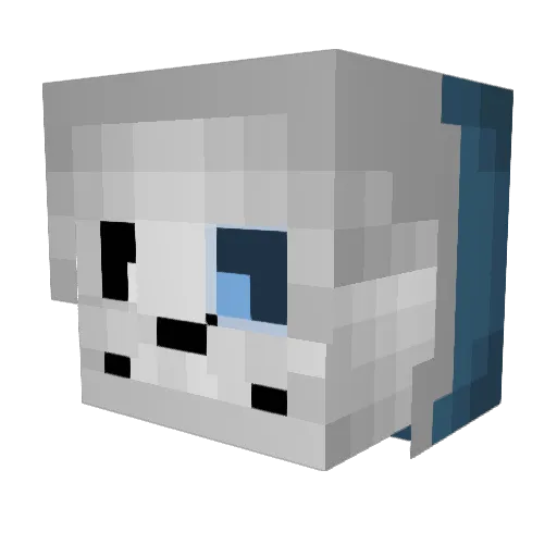MS2011 Minecraft avatar head, 3D render